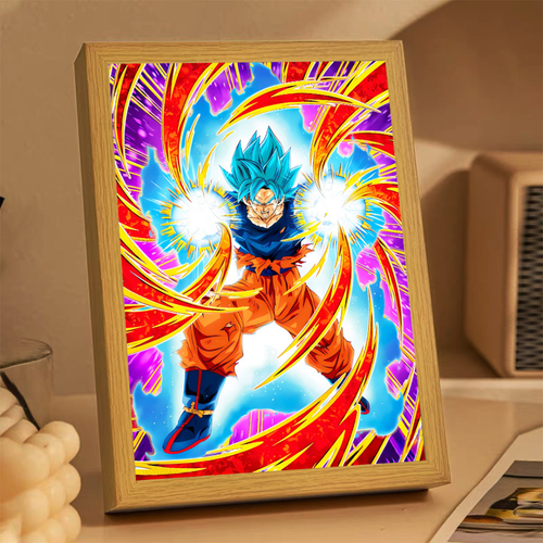 Cuadro Dragon Ball con luz Led